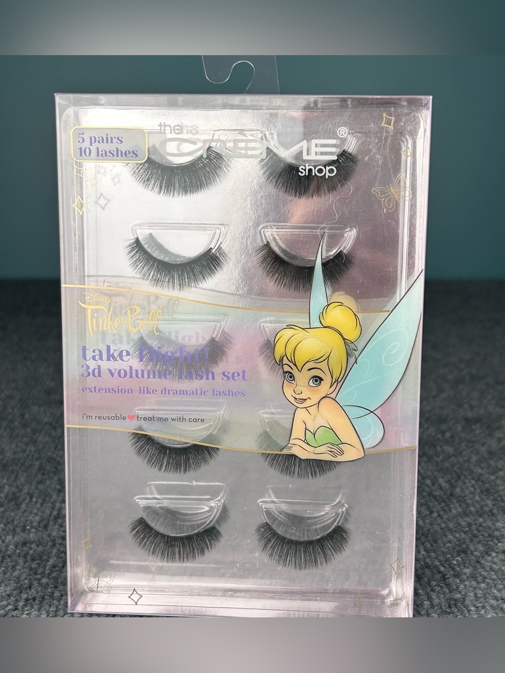 The Crème Shop Tinker Bell 3D Volume Lash Set - Black - Reusable